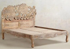 Contemporary Style Luxury Solid Mango Wood <b>Double</b> <b>Bed</b> <b>Storage</b> King/Queen Size Bedroom Furniture Eco-Friendly Design for Home - Product Image 2