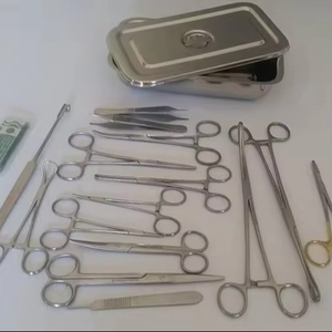 Instruments chirurgicaux orthopédiques vétérinaires de haute qualité, 38 pièces, pack de stérilisation pour chiens et chats, acier inoxydable, manuel, certifié CE, classe A - Product Image 5