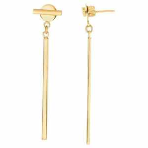 Petites boucles d'oreilles pour femmes, style bohème, en laiton doré Chandbali, modèle ethnique en laiton poli - Product Image 3