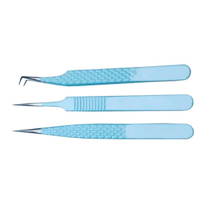 Vente chaude en gros mince en acier inoxydable pince à épiler extension de cils gamme complète pince à épiler pour l'extension de cils - Product Image 1