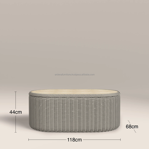 Modern Rattan <b>Garden</b> <b>Set</b> with Sofa and Two Armchairs for Outdoor Use Weather Resistant Contemporary Design - Product Image 6