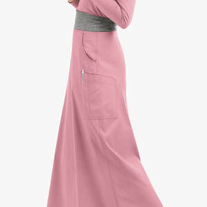 Jupe de travail rose pour infirmières avec poches, bas d'uniforme d'hôpital pour usage médical, polyester/coton - Product Image 5