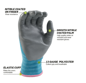 Nitrile Warehouse Work <b>Gloves</b> Provide Reliable Traction Comfortable Fit And Durable Protection For Loading Storage And Packing - Product Image 6