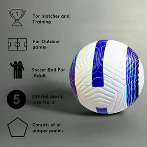 Balón de Fútbol Azul y Morado, Talla 5, Entrenamiento Clásico, Ecológico, Duradero, con Cámara de Goma, Empaquetado en Cartón, para Uso en Exteriores - Product Image 2