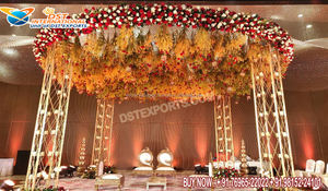 Botella DEL SUR DE LA India Pilar Boda Mandap Indio Maravilloso Matrimonio Fibra Mandap Impresionante Boda DEL SUR DE LA India Mandap Canadá - Product Image 2