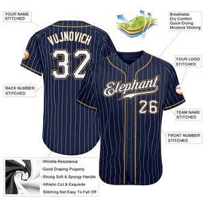 Camisetas de Béisbol Profesionales para Jóvenes y Adultos, Diseño Personalizado por Sublimación, Poliéster, con Botones, Tallas Grandes, Impresas para Diversos Eventos - Product Image 3