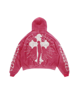 Conjunto de dos piezas unisex personalizado estilo Y2K, vintage, lavado ácido, color rosa, sudadera con capucha y pantalones deportivos con cordón ajustable, informal. - Product Image 4