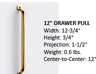 Solid Brass Traditional <b>Door</b> <b>Handle</b> Drawer <b>Pull</b> <b>Handle</b> for Cabinets and Drawers-Right Hand Home Office Use - Product Image 1