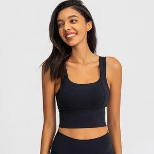 2023 nueva llegada al por mayor sujetadores deportivos de verano para mujer Sexy Yoga correr sin costuras secado rápido Spandex transpirable antibacteriano - Product Image 5