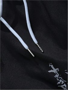 <b>Men's</b> Goth Rivet Cross Graphic Baggy Pants Streetwear <b>Wide</b> <b>Leg</b> <b>Trousers</b> with Pockets - Product Image 3