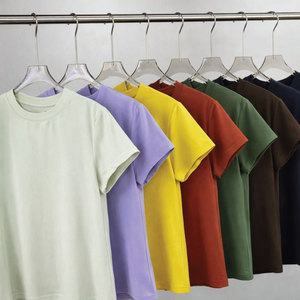 Camiseta de Algodón de Gran Tamaño para Mujer, Personalizada, con Hombros Caídos, Transpirable, Ecológica, Pedidos al por Mayor - Product Image 3