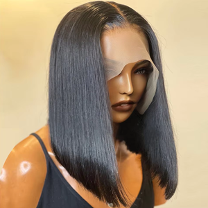 Virgin 12A Grade Unprocessed Bone Straight Vietnamese Cuticle Aligned Hair <b>Wigs</b> Genius Weft Hair Extensions <b>Short</b> <b>Wigs</b> - Product Image 1