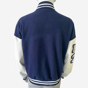 Men's High Quality Wool Bomber Baseball <b>Jacket</b> Custom Logo Chenille Embroidery Winter Varsity <b>Jackets</b> with Fabric Material - Product Image 2