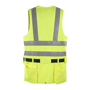 Custom LOGO Reflective Vest Safety <b>Construction</b> <b>Work</b> Safety Vest Reflective High Visibility Reflector Unique Vests With Pockets - Product Image 4