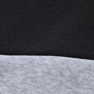 Sweat-shirt homme slim fit à col rond, manches longues, tricoté, décontracté, gris et noir, avec logo imprimé numériquement sur le devant, pour l'automne - Product Image 5