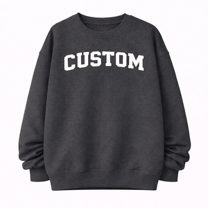 Winter Womens Oversize Pullover Sweatshirt Hoodie Long Sleeve Casual Streetwear <b>Top</b> Front Logo Customizable - Product Image 3