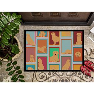 Paillasson Golden Retriever Tapis d'entrée intérieur/extérieur antidérapant 24H X 36W Pile basse lavable pour porte d'entrée - Product Image 3