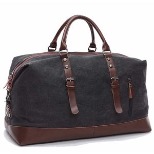 Sac de voyage en cuir vintage en forme de baril, fermeture éclair, poignée unique, unisexe, pour la gym, grande capacité, bandoulière, logo personnalisé - Product Image 1