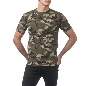 เสื้อยืดลายพรางผู้ชาย ดีไซน์เท่ห์ ระบายอากาศได้ดี เนื้อผ้านุ่มพิเศษ โพลีเอสเตอร์ สวมใส่สบาย เหมาะสำหรับออกกำลังกายและใส่ลำลอง - Product Image 1