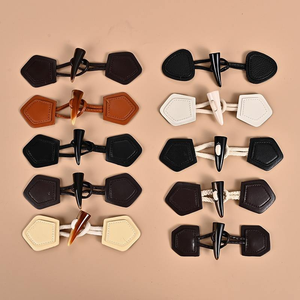 Botón de Resina de Lujo Personalizado con Correa de Cuero para Chaqueta Cortavientos, Botones de Cuero Auténtico, Artesanía Natural - Product Image 1