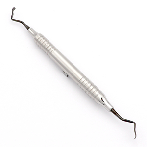 ที่ขูดกระดูก 1/3 Buser # 6 แบล็คไลน์ – เครื่องมือเก็บกระดูกทางทันตกรรมแบบสองด้าน, 4.0–6.0 มม., สแตนเลสสำหรับการผ่าตัด - Product Image 1