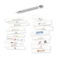 Aumenta la satisfacción del cliente, palillos de dientes impresos personalizados en paquetes envueltos en papel higiénico para el cuidado dental