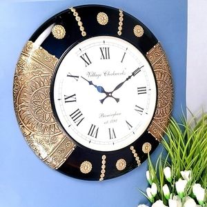 Handcrafted Wooden Wall <b>Clock</b> Decorative Vintage Style Silent Wall <b>Clock</b> for Living Room Bedroom Office Home Decor - Product Image 6