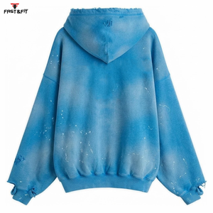 Hoodies Homme Oversize Effet Délavé et Usé avec Logo Personnalisé – Meilleures Ventes - Product Image 6