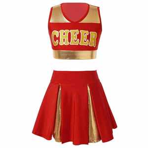 Ensembles d'uniformes de cheerleading imprimés pour femmes, très demandés, de haute qualité, pour la danse et les spectacles - Product Image 5