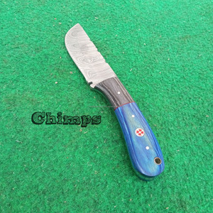 Cuchillo de Supervivencia para Camping y Caza, con Mango de Madera Pakka, Hoja de Acero Damasco Hecha a Mano, Grado Industrial, Garantía de 3 Años - Product Image 2