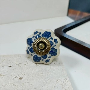<b>ceramic</b> bedroom drawer <b>knobs</b> Antique Style <b>Ceramic</b> Cabinet <b>Knob</b> Round Drawer Pull Decorative Furniture Hardware - Product Image 2