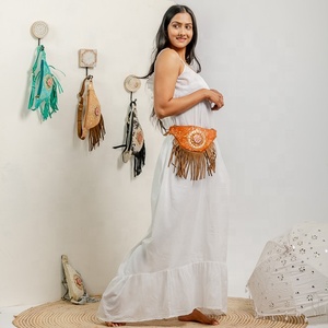 Mayorista Vintage Estilo Bohemio Señoras Monedero de Cuero Cartera de Invierno Tarjeta de Crédito Titular Embrague con Cinturón - Product Image 1