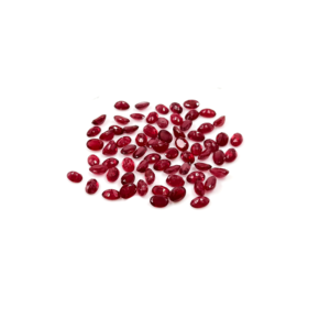 Rubis naturels de Bangkok, ovales calibrés 3x5mm, pierres précieuses facettées naturelles, prêtes à l'emploi pour la création de bijoux - Product Image 4