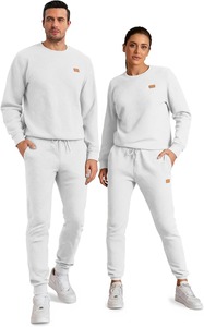 Ensemble de survêtement unisexe moderne 2 pièces : sweat-shirt à col rond et pantalon de jogging – Confort décontracté de qualité supérieure - Product Image 4