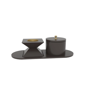 ArabesqueAura Wooden Bakhoor Burner Set Premium Handmade <b>Incense</b> <b>Holder</b> with Elegant Arabic Pattern for Oud & Bakhoor - Product Image 6