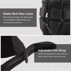 Casque Soft Shell 7v7 pour football américain, casque de protection souple rembourré pour le rugby, protège-tête réglable et respirant en mousse EVA anti-impact - Product Image 4