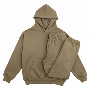 Ensemble de survêtement athlétique décontracté léger à capuche imprimé personnalisé 2026 pour hommes et femmes, taille élastique douce, style streetwear uni - Product Image 1