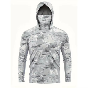 Original Design Sublimation Fishing Clothing Long Sleeve Hoodies <b>for</b> Fishing Climbing Hunting Quick Dry Fishing Hoodies OEM - Product Image 1