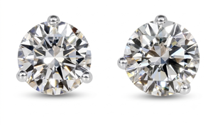 Pendientes de Diamantes Cultivados en Laboratorio Certificados, Color D E, Corte Redondo, VVS VS, Joyería Fina, Regalo, Accesorio de Lujo, Certificado - Product Image 1