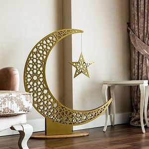 Centro de mesa islámico de metal al por mayor para la decoración de la mesa en el Ramadán, para el festival del Eid, decoración para el hogar, restaurantes y hoteles. - Product Image 5