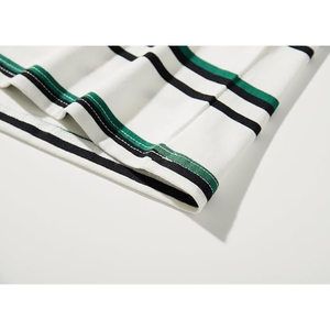 เสื้อยืดแฟชั่นผู้ชายทรงหลวม คอกลม ลายทาง แขนสั้น สไตล์ลำลอง สำหรับฤดูร้อน สตรีทแวร์ - Product Image 6