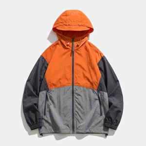 Veste coupe-vent unisexe légère et imperméable à séchage rapide avec capuche et fermeture éclair, style universitaire, vente en gros - Product Image 5