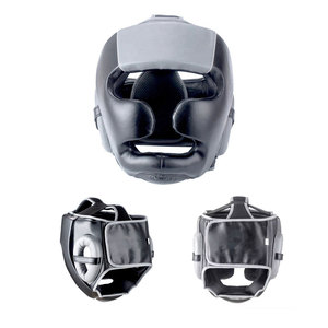 Protector de Cabeza Profesional de Cuero para Boxeo, Doble Visera, Protección Facial, Transpirable, para Entrenamiento y Sparring, Venta al Por Mayor - Product Image 1