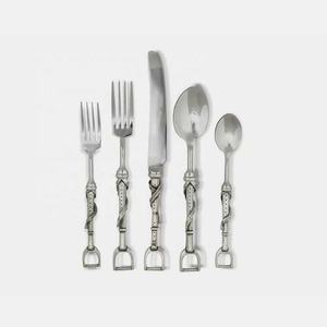 Juego de cubiertos de acero inoxidable de lujo, conjunto de cubertería de aspecto real con diseño moderno para restaurante, boda, hogar y hotel - Product Image 4