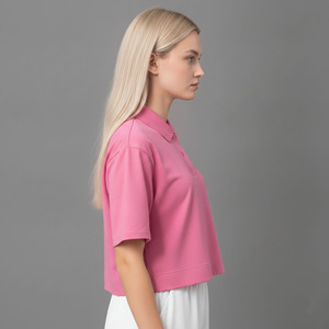 Camisas Polo Cortas Elegantes para Mujer, Manga Corta, Logotipo Personalizado, Transpirables, para Golf, Verano, Uso Casual - Product Image 2