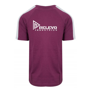 เสื้อยืดแขนสั้นลำลองผู้ชายทรงปกติ 100% ผ้าฝ้าย ปักโลโก้ด้านหน้า ยี่ห้อ Relevo Industry - Product Image 6