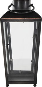 Luxury Rustic Look Handmade Metal Candle <b>Lantern</b> for Home and Garden Decoration <b>Black</b> Metal <b>Lantern</b> for Export Sale - Product Image 3