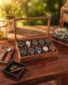 Caja de Madera para Relojes, Modelo wd 11 12, Organizador de Relojes con Espacio para 12 Relojes, Caja de Almacenamiento de Relojes para Hombre, Caja de Regalo para Colección de Relojes de Lujo - Product Image 5
