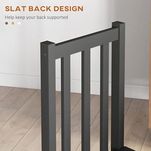 Set di 4 Sedie da Pranzo in Legno di Pino Nero con Schienale a Doghe, Stile Rustico, Set Tavolo e Sedie - Product Image 5