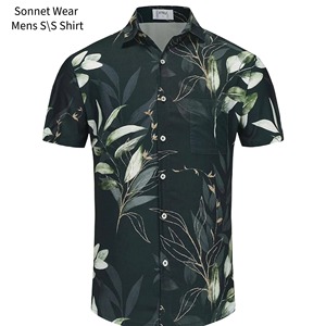 Chemise à manches courtes imprimée AOP pour hommes - Product Image 2